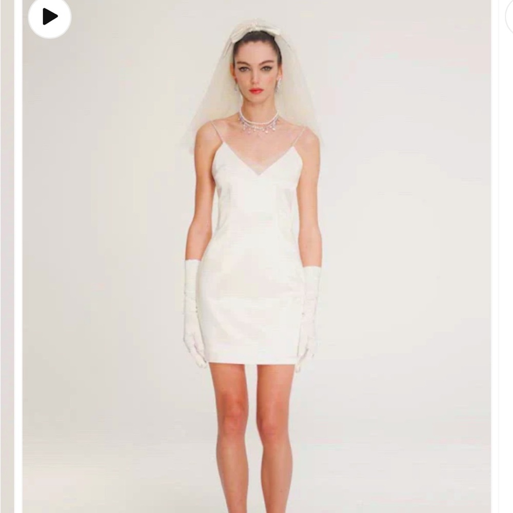 Nana Jacqueline White Asha dress size small worn once for about one hour